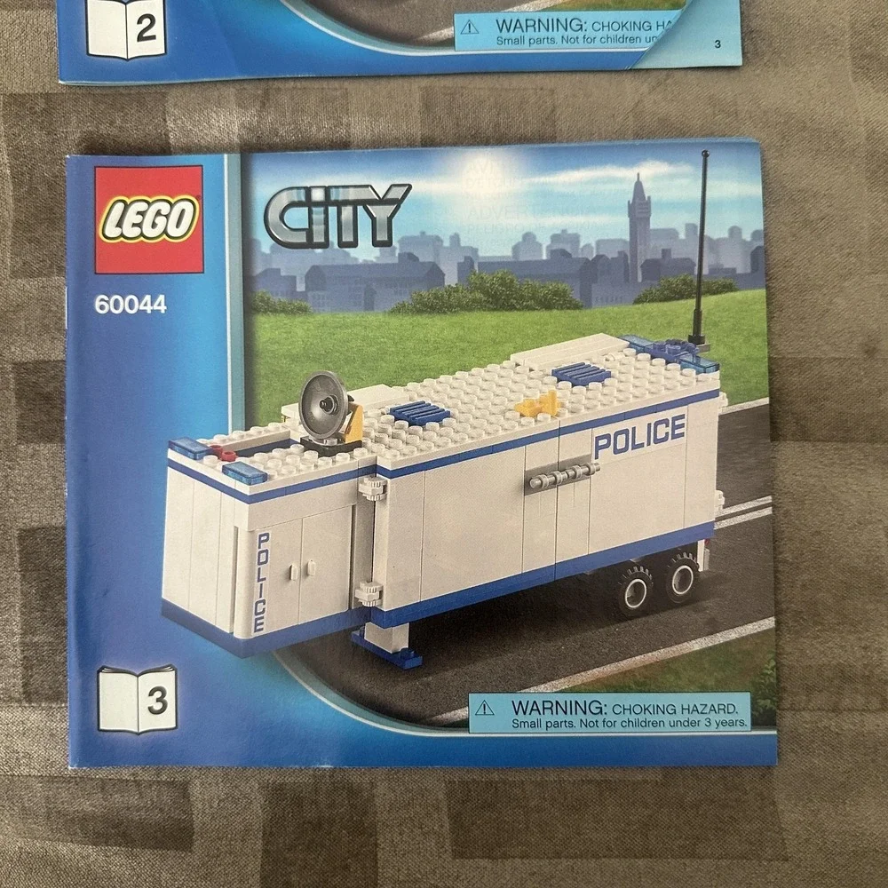 LEGO‎ City 60044 Mobile Police Unit Instruction Booklets Only Set 3 Manuals 2014
